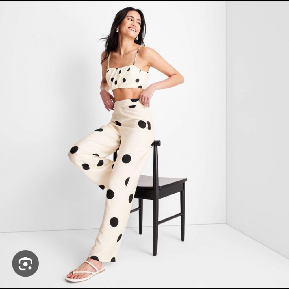 Jenny K. Lopez Future collective Polka Dot Women's pants size M.